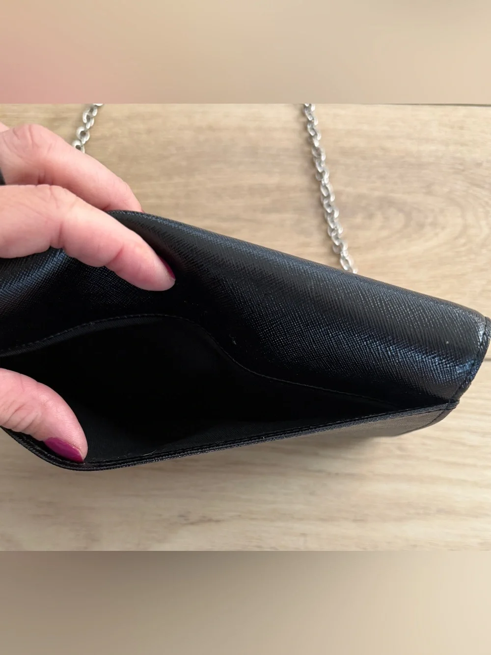 Halogen Black Wallet on Chain Clutch Crossbody – New Without Tags